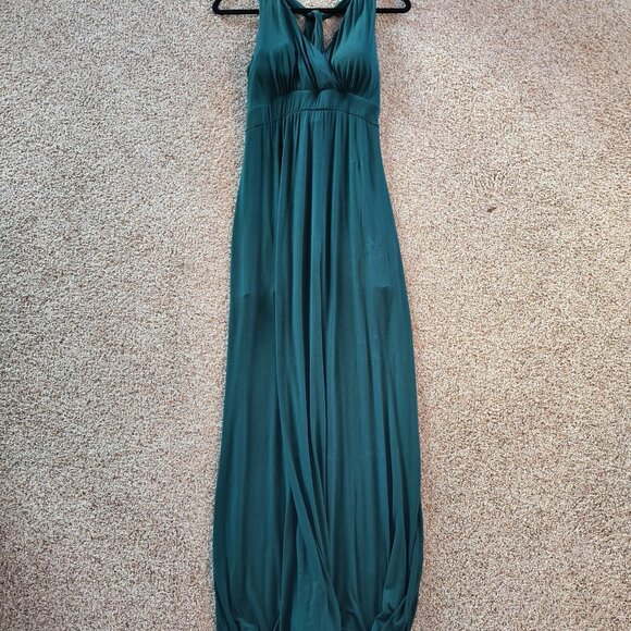 Womens Green maxi dress-Medium Preowned - Picture 6 of 7